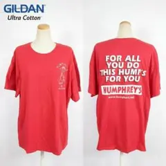 GILDAN プリントT XLメンズ 半袖 レッド アメリカ古着