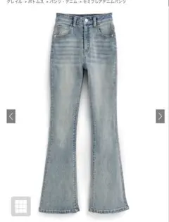 GRL セミフレアデニムパンツ[cu508]