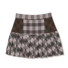 ANDMARY Chloe check mini skirt - メルカリ