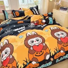 ラスト1点　新品 Labubu 寝具セット 布団カバー 枕カバー付き