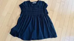 American holic ギャザー入り 半袖チュニック