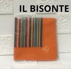 【新品未開封】イルビゾンテ IL BISONTE ストライプ バンダナ オレンジのサムネイル