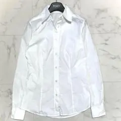 ETRO 　エトロ　コットン　白シャツ　ペイズリー　総柄　38 　イタリア製