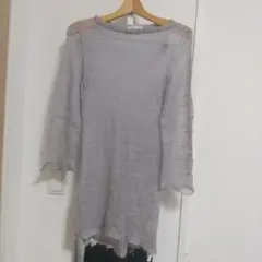 noeud 佐藤繊維　日本製モヘア薄い紫のチュニックのサムネイル