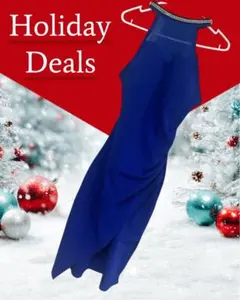 特別価格！！ エレガントな青いパーティードレス