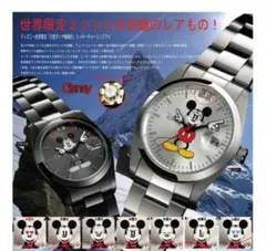 日*5様 ミッキーの顔が変わる　腕時計　黒　箱付き