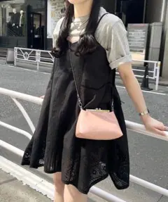 kastane パッチワークコットンキャミワンピース
