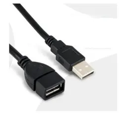 ブラック　延長用　USBケーブル Aオス-Aメス 1m USB2.0 データ転送