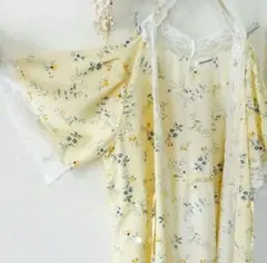 ナチュラルクチュール★花柄 ガウン ワンピース