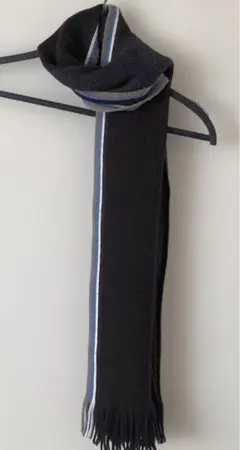 ストライプデザイン ニットマフラー