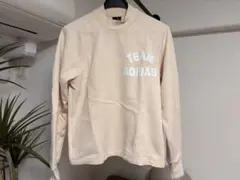 adidas アディダス TEAM ADIDAS トレーナー ベージュ Lサイズ