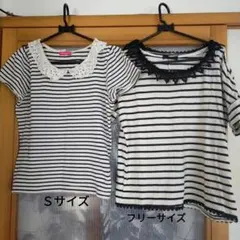 earth music&ecology 他ストライプTシャツ　２枚セット