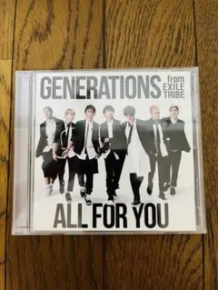 【CD:通常版】ALL FOR YOU ジェネ GENERATIONS