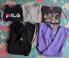 まとめ売り ★ キッズ服 5点セット トレーナー ジャージ パジャマ 140