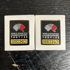 SEIKO 世界陸上競技選手権公式タイマーピンバッジ