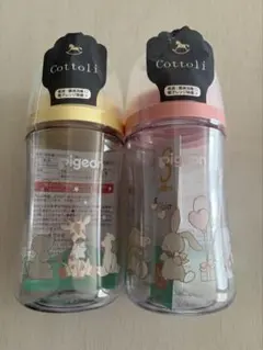 Pigeon Cottoli ピジョン哺乳瓶 240ml2本セット - メルカリ