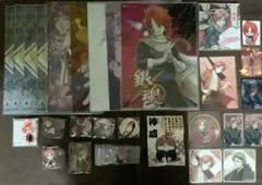 銀魂　神威　缶バッジ　クリアファイル　アクリルスタンド　カード　色紙　等　27点