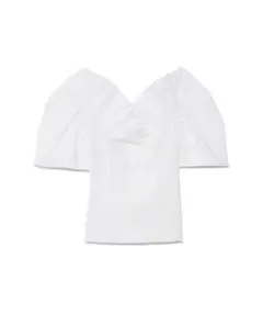 【美品】lilybrown フリルパターンニットトップス パフスリーブ