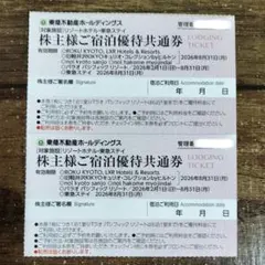 東急不動産ホールディングス　株主優待　リゾートホテル・東急ステイ　宿泊優待共通券