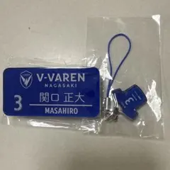V・ファーレン長崎 ネームプレート関口正大選手