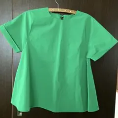 coca レディース 半袖 ブラウス グリーン