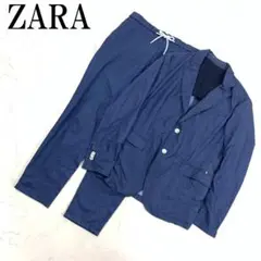 LA7514 ZARA ザラ スラックスセットアップ ブルー ポリエステル L