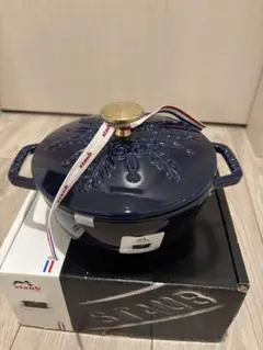 STAUB　ワナベS　スノーフレーク　グランブルー staub ストウブ Wa-NABE S ワナベ 16 cm スノーフレーク グランブルー