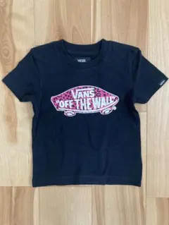 VANS バンズ Tシャツ ピンク レオパード ロゴ 100cmのサムネイル