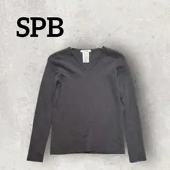 SPB ニットトップス Vネックニット (2) ブラウン カジュアルニットのサムネイル