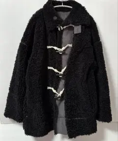 CIAOPANIC リバーシブルボアムートンダッフルコート チャオパニック　黒