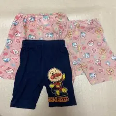 アンパンマン　パンツ　90 ステテコ　ピンク　紺色　ドキンちゃん　コキンちゃん
