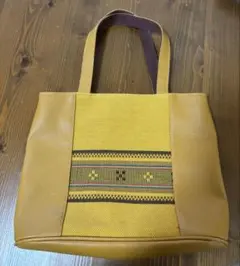 ミンサー織　ハンドバッグ