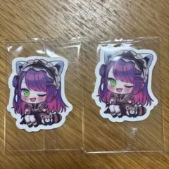 ホロライブ チョコクランチ vol.2 ダイカットステッカー 大神ミオ 常闇トワ