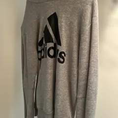 adidas アディダス ロゴ パーカー グレーのサムネイル
