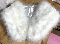 値下げしました‼️フェザーストール成人式などに❣️