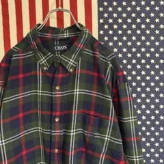 CHAPS 長袖シャツ ネルシャツ 【XL】 ボタンダウン