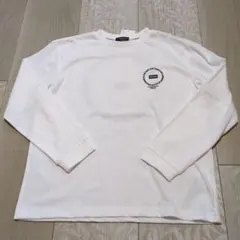 新品☆コムサイズム　白　サークルプリント長袖Tシャツ140㎝