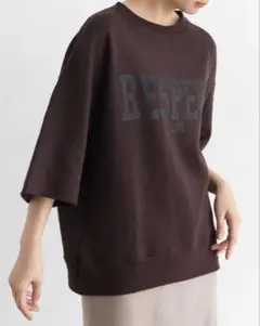 CLOVE ロゴハーフスリーブスウェットT