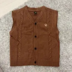 モイモルンmoimolnブラウンベストかわいいキッズ