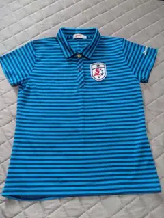 Srixon 青と黒のストライプ ポロシャツ