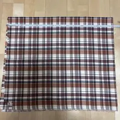 生地 チェック柄 茶系