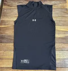 UNDER ARMOUR ノースリーブ モックネック MD 黒のサムネイル