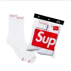 Supreme　Hanes　CREWSOCKS 　　　4足セット