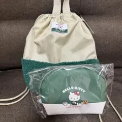 ハローキティ 珈琲館　福袋　ベージュ ポーチ　バック　HELLO KITTY