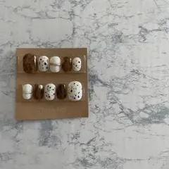 べっ甲ネイル ネイルチップ マイカネイル 36