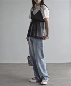 シースルー フレアビスチェ ブラック