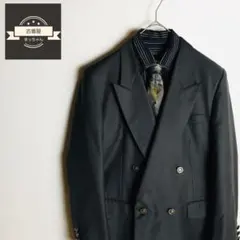 【ジャケット】ニナリッチ ネクタイシャツ ダブル ストライプ 総柄裏地 名前刺繍のサムネイル