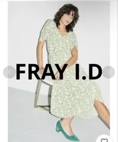 FRAY I.D フレイアイディー 花柄 ロングワンピース 半袖　リボン
