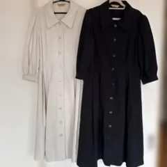 zelal ワンピース ブラック ホワイト 2枚組