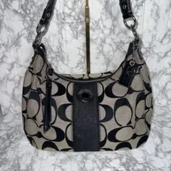 COACH コーチ F19218 シグネチャー ワンショルダーバッグ 黒